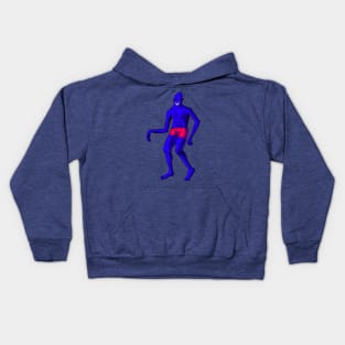 Smiling Man In Pants Kids Hoodie